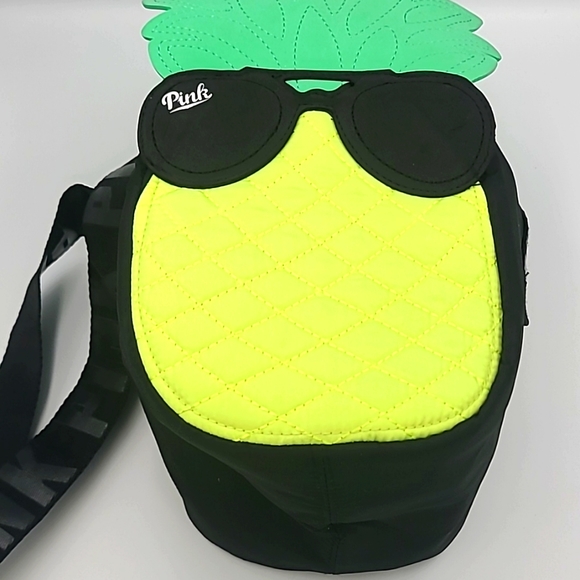 PINK Victoria Secret neon pineapple lunch bag - Picture 2 of 3